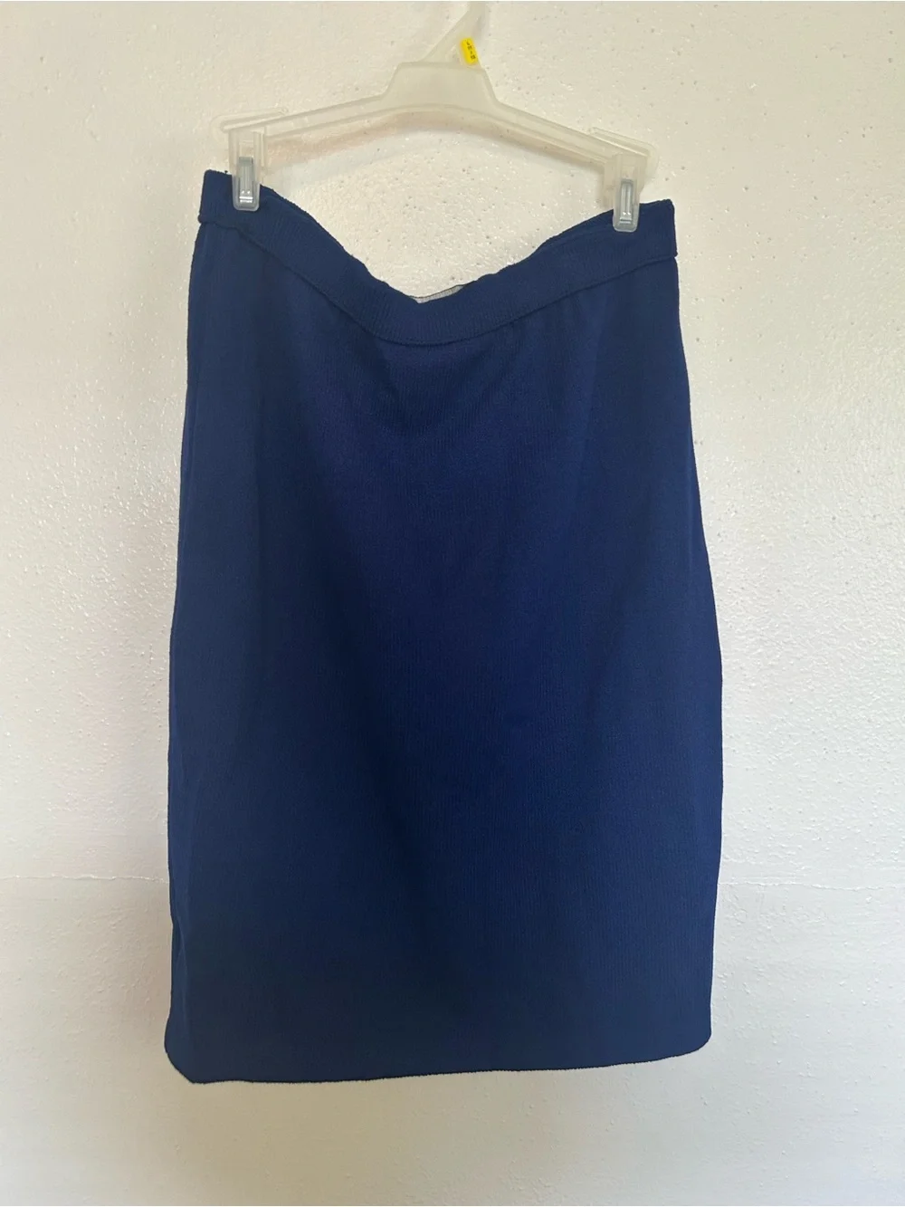 St. John Navy Knit Pencil Skirt